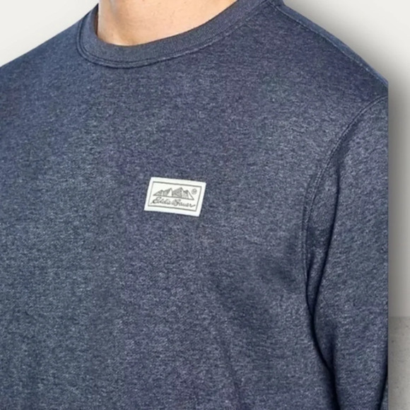 NWT ~ EDDIE BAUER SWEATSHIRTS BLUE  color ~ various sizes ~ HEAVYWEIGHT - Picture 5 of 8